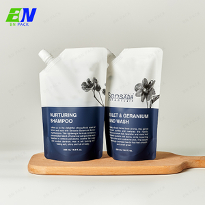 500ml 1L 2L 3L Kertas Kraft Diisi Semula Kantung Pembungkus Minuman Cecair Bercetak Tersuai
