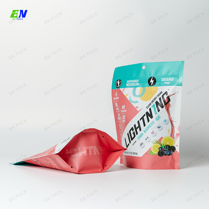 Beg Plastik PLA PE PET Pembungkusan Beg Pembungkusan Pouch Berdiri Untuk Makanan