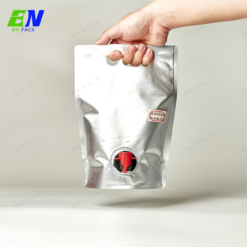 Beg Makanan Plastik 1L 2L dalam Beg Pembungkusan Kotak Beg Berdiri untuk Minuman Jus