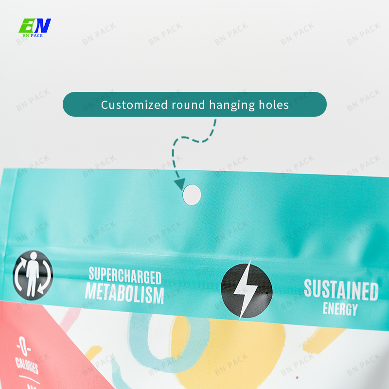 Beg Plastik PLA PE PET Pembungkusan Beg Pembungkusan Pouch Berdiri Untuk Makanan
