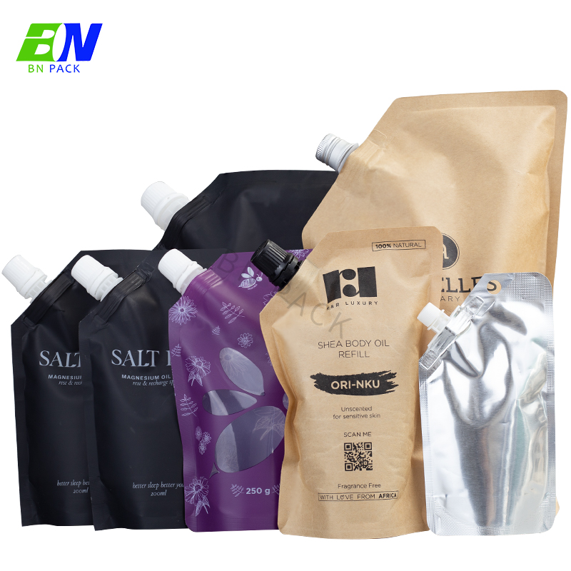 Pembungkusan Spout Pouch Pouch Stand Up 450ml 350ml 200ml Pembungkusan Cecair