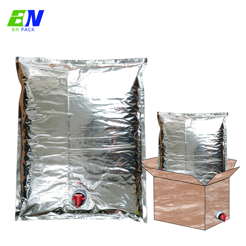 Beg Wain Plastik Gred Makanan 3L/5L/10L Dalam Kotak Dengan Beg BIB Cetakan Tersuai