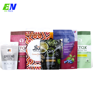 PLA Biodegradable Stand Up Pouch Beg Makanan Anjing Beg Plastik Dengan Zip