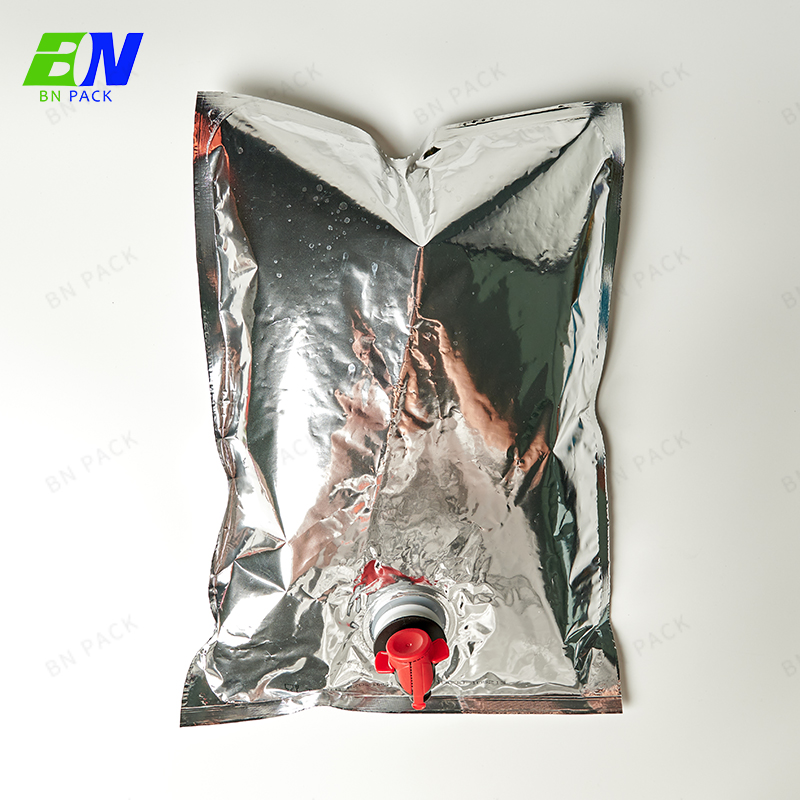 Beg Wain Plastik Gred Makanan 3L/5L/10L Dalam Kotak Dengan Beg BIB Cetakan Tersuai